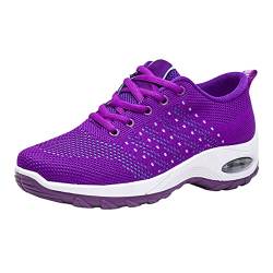 DAIFINEY Schönes Design Damen Damen Atmungsaktives Mesh Luftkissen Mesh Lässige Leichte Weiche Unterseite Schnürschuhe Jogging Schuhe Für Damen von DAIFINEY