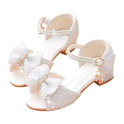 DAIFINEY Sommer Weichen Boden Atmungsaktive Rutschfeste High Heel Strass Bogen Kinder Mode Prinzessin Sandalen Fahrrad Sandalen Damen von DAIFINEY