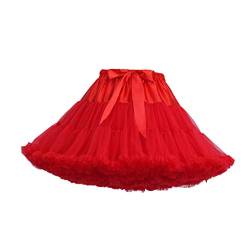 DAIFINEY Tutu Prinzessin Tüll Unterrock Pettiskirt Petticoat Tanzkleid Ballettrock Hochwertiger Plissee-Mullrock Tüllrock Cosplay(3-Mehrfarbig/V,Einheitsgröße) #454 von DAIFINEY