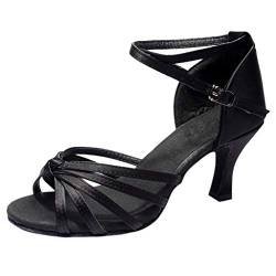 Mädchen Latinetanz Schuhe Med-Heels Satin Schuhe Party Tango-Tanzschuhe Kellner Schuhe Für Damen von DAIFINEY