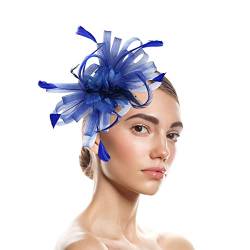 Stirnband Schmal Hüte für Damen Fascinators Damen Blumenhut für Tea Party Cocktail Hochzeit Kirche (A, One Size) von DAIFINEY