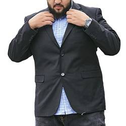 DAIHAN Sakko Herren Slim Fit Große Größen Anzugjacke Blazer Männer Mantel für Business Hochzeit Freizeit,18119,5XL von DAIHAN