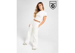 DAILYSZN Wide Leg Jogginghose - Damen, White von DAILYSZN