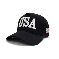 DAISHIAO Unisex Erwachsene Outdoor Präsident Trump 2020 Kampagne Baseball Cap USA 45 Amerikanische Flagge 3D bestickt verstellbar Snapback Trucker Hat 5 Farben von DAISHIAO