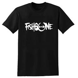 Mens Fishbone T-Shirt Graphic Black Tee L von DAIWEI