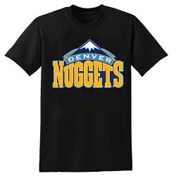 Show Time Denver Logo Nuggets Mens T-Shirt Graphic Black Tee XL von DAIWEI