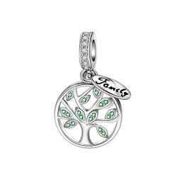 DALARAN Baum des Lebens Charme Sterling Silber Familie Charm für Pandora Charms “MEHRWEG” von DALARAN