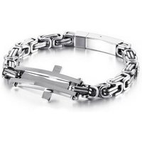 DALMARO.de Edelstahlarmband Edelstahl Armband DESTINY SILVER, Herren Armband inkl. Schmuckschachtel von DALMARO.de