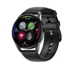 DAM DT3 Smartwatch mit Benachrichtigungen, geteiltem Display, Multisport-Modi und Herzfrequenz-Monitor, 4,5 x 1,2 x 5 cm, Farbe: Schwarz, Normal von DAM
