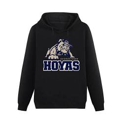 DAMIN Mens Georgetown Hoyas Hoodies Pullover Hoody Black Sweatershirt 3XL von DAMIN