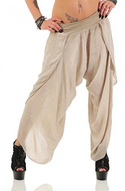 DANAEST Damen Harem Aladin Pump Hose Hosenrock (No 540), Beige von DANAEST