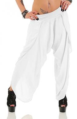 DANAEST Damen Harem Aladin Pump Hose Hosenrock (No 540) (Einheitsgröße für Größen 36-42, Weiß) von DANAEST