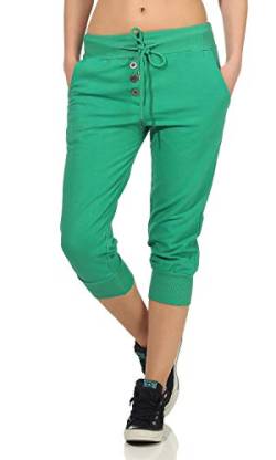 DANAEST Damen Jogginghose 3/4 (654), Grösse:L, Farbe:Grün von DANAEST