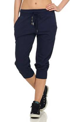 DANAEST Damen Jogginghose 3/4 (654), Grösse:M, Farbe:Blau von DANAEST