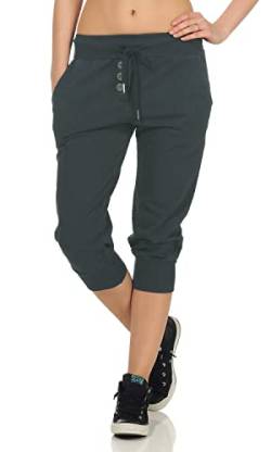 DANAEST Damen Jogginghose 3/4 (654) (S, D-Grau) von DANAEST