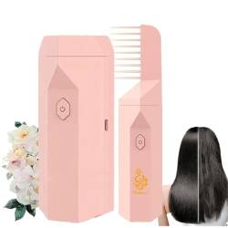 High-tech Aromatherapy Comb, Portable Multifunctional Comb, Aromatherapy Essential Oil Hair Care Function, Aromatherapy Humidifier, Adding Fragrance To Hair, Hair Massage Comb (Pink) von DANC