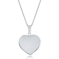 DANIEL CLIFFORD Herzkette 'Larissa' Damen Halskette Silber 925 mit Anhänger Herz (inkl. Verpackung), 45cm Silberkette mit poliertem Herz Anhänger von DANIEL CLIFFORD