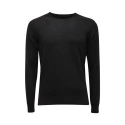 DANIELE FIESOLI 0582AT Maglione Uomo Wool Sweater Black-S von DANIELE FIESOLI