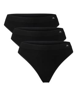 DANISH ENDURANCE 3er Pack String-Tangas aus superweichem Material XL/XXL Schwarz von DANISH ENDURANCE