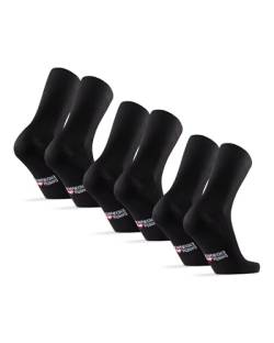 DANISH ENDURANCE Bamboo Soft Top Socks 35-38 Black 3-pack von DANISH ENDURANCE