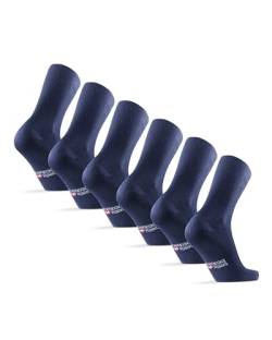DANISH ENDURANCE Bamboo Soft Top Socks 35-38 Navy Blue 3-pack von DANISH ENDURANCE