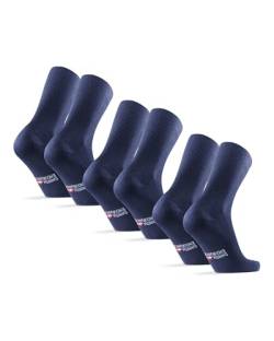 DANISH ENDURANCE Bamboo Soft Top Socks 39-42 Navy Blue 3-pack von DANISH ENDURANCE