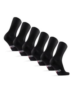 DANISH ENDURANCE Bamboo Soft Top Socks 43-47 Black 3-pack von DANISH ENDURANCE