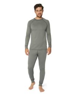 DANISH ENDURANCE Funktionsunterwäsche Set, Atmungsaktiv, Bequem, Unisex für Damen & Herren Grau/Schwarz XXL von DANISH ENDURANCE