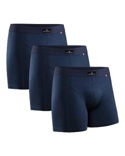 DANISH ENDURANCE Herren Boxershorts, Marineblau - 3 Pack, Gr.- L von DANISH ENDURANCE