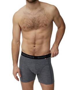 DANISH ENDURANCE Herren Boxershorts aus Merinowolle Grau Melange L von DANISH ENDURANCE