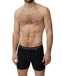 DANISH ENDURANCE Herren Boxershorts aus Merinowolle Schwarz Melange 3XL von DANISH ENDURANCE