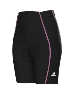 DANISH ENDURANCE Kurze Radlerhose für Damen M Schwarz/Pink von DANISH ENDURANCE