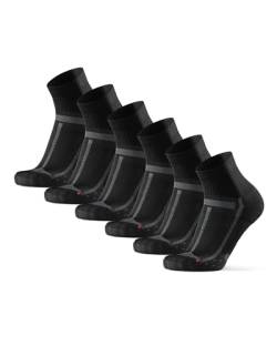 DANISH ENDURANCE Laufsocken für Lange Distanzen 3 Paare (Schwarz/Grau, EU 35-38) von DANISH ENDURANCE