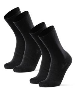 DANISH ENDURANCE Liner Socken aus Merinowolle 2er pack Schwarz 35-38 von DANISH ENDURANCE