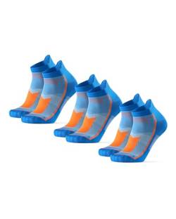 DANISH ENDURANCE Low-Cut Sportsocken (Blau/Orange - 3 Paare, EU 39-42) von DANISH ENDURANCE