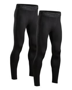 DANISH ENDURANCE Men's Compression Long Tights 2 Pack L Black 2-Pack von DANISH ENDURANCE