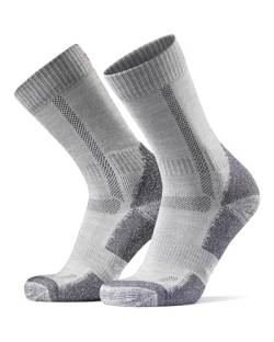 DANISH ENDURANCE Merino Wandersocken, für Herren & Damen, Grau, 39-42 von DANISH ENDURANCE