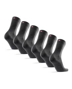 DANISH ENDURANCE Merinowolle Socken (Grau - 3 Paare, EU 39-42) von DANISH ENDURANCE
