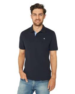 DANISH ENDURANCE Poloshirt Herren aus Bio-Baumwolle, Kurzarm & Regular Fit, Stretch-Passform Marineblau/Blau XL von DANISH ENDURANCE