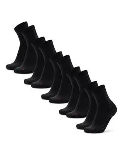 DANISH ENDURANCE Quarter Pro Sportsocken, Laufsocken für Damen und Herren 1, 3 oder 5 Paare (5x Schwarz, EU 43-47) von DANISH ENDURANCE