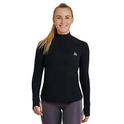 DANISH ENDURANCE Sport-Shirt, Stretch, Langarm, für Damen M Schwarz von DANISH ENDURANCE