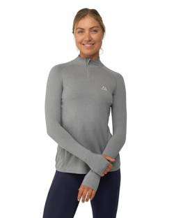 DANISH ENDURANCE Sport-Shirt, Stretch, Langarm, für Damen XXL Grau Mélange von DANISH ENDURANCE