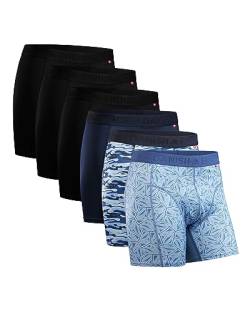 DANISH ENDURANCE Sports Trunks 6 Pack M Multicolor (3X Black, 1x Blue, Camo, Mosaic) 6-Pack von DANISH ENDURANCE