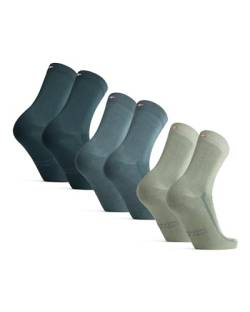 DANISH ENDURANCE Weiche Socken 3 Paare (Mehrfarbig (1 x Hellgrün, 1 x Mittelgrün, 1 x Dunkelgrün), EU 39-42) von DANISH ENDURANCE