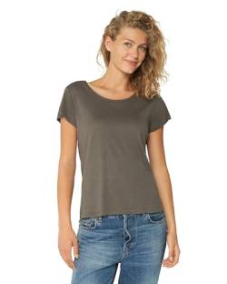 Damen T-Shirts Crew or V-Neck 1 Pack (Rund - Grau, L) von DANISH ENDURANCE