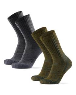 Premium Wandersocken aus Merinowolle für Damen & Herren, 2 Paar, Professionelle Trekking-Socken, Technischer Merino Blend, Outdoor, Langlebig, Atmungsaktiv, Warm, Weich & Hoher Komfort von DANISH ENDURANCE