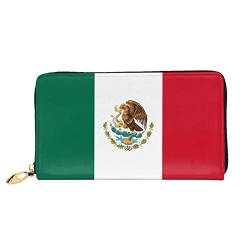 DANLIM Flagge von Mexiko Damen Leder Geldbörse Große Kapazität Kreditkartenhalter Handy Handgelenkschlaufe Geldbörse Schwarz Einheitsgröße Schwarz Einheitsgröße Schwarz Einheitsgröße, Schwarz , Einheitsgröße von DANLIM