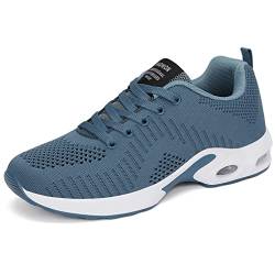 DANNTO Damen Laufschuhe Air Atmungsaktiv Turnschuhe Schnürer Leichte Stoßfest Mode Sportschuhe Outdoor Athletisch Sneaker für Gym Walking Jogging Laufen Basketball Frühling Sommer(Türkis,40) von DANNTO