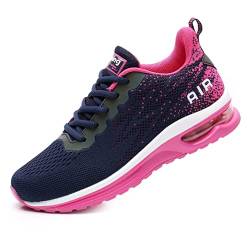 DANNTO Damen Turnschuhe Laufschuhe Atmungsaktiv Sportschuhe Leichte Sneaker für Outdoor Fitness Gym Schuhe (Rose,36) von DANNTO