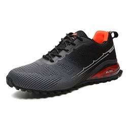 DANNTO Sportschuhe Herren Laufschuhe Turnschuhe Straßenlaufschuhe Atmungsaktiv Gym Sneakers(grau,41) von DANNTO